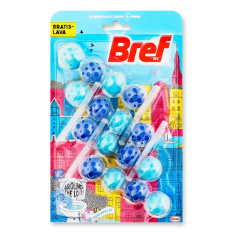 Блок туалетний Bref Сила-Актив Річковий бриз (4*50г)