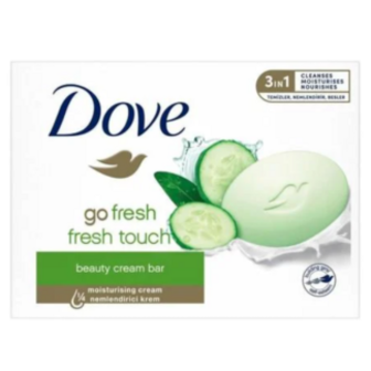 Крем-мило Dove Refreshing Дотик свіжості із ароматом огірка і зеленого чаю 90г