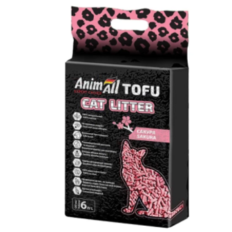 Наповнювач AnimAll Tofu Сакура для котячого туалету 2,6кг/6л