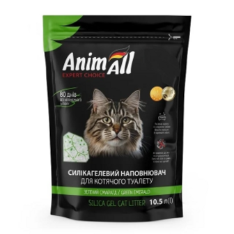 Наповнювач AnimAll Зелений смарагд силікагель для котячого туалету 10,5л