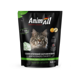 Наповнювач AnimAll Зелений смарагд силікагель для котячого туалету 3,8л