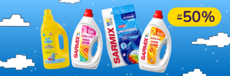 До -50% на побутову хімію Вухастик, Sarmix, iFresh, Family Home та інші