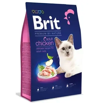 Сухий корм для котів Brit Premium by Nature Adult 8 кг - курка