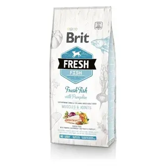 Cухий корм для собак Brit Fresh Adult Muscles & Joints 12 кг - риба та гарбуз