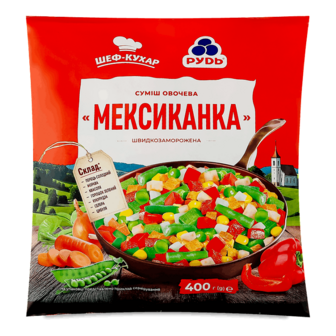 Суміш овочева «Рудь» «Мексиканка» для смаження 400г