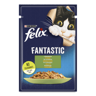 Корм для котів Felix Fantastic з кроликом в желе 85г
