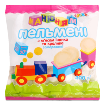 Пельмені Laska «Маню-ням» з м'ясом індика та кролика 400г