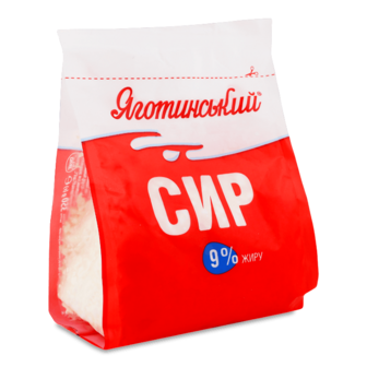 Сир кисломолочний «Яготинський» 9% 350г
