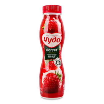 Йогурт «Чудо» полуниця-суниця 2,5% 260г