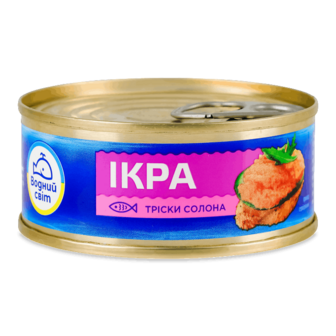 Ікра тріски Водний світ 100г