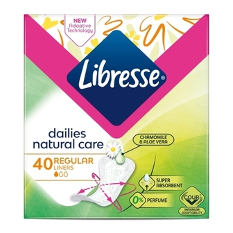 ЛІБРЕС Пр-ки Libresse Natural Care Normal, 40-шт.х14