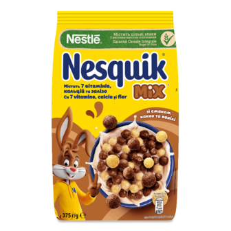 Сніданок сухий Nesquik Mix з вітамінно-мінеральними речовинами 375г