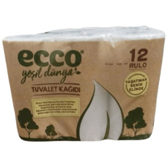 Папір туалетний Ecco Green World 12шт