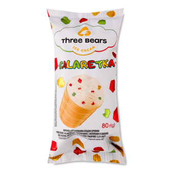 Морозиво Three bears Желе з ароматом ванілі з желейками 80г
