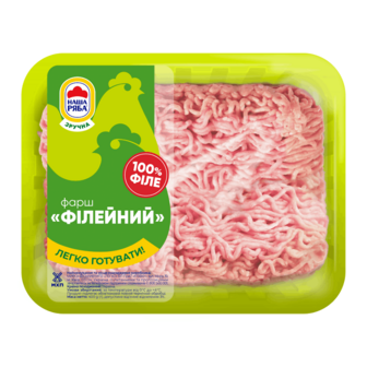 Фарш курячий Філейний Наша Ряба охолоджений 0,4кг