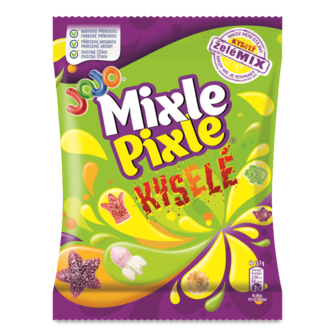 Цукерки Jojo Mixle pixle sour з фруктовим смаком желейні 80г
