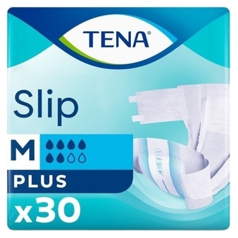 ТЕНА підгуз. д/дорос.Slip PLUS AIR MEDIUM 2(73-122см) №30