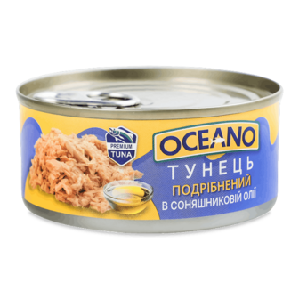 Тунець Oceano подрібнений у соняшниковій олії 160г