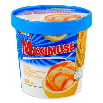 Морозиво Laska Maximuse лимон та медова карам 10% 300г
