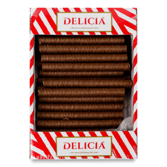 Вафлі Delicia Трубочки зі смаком кокосу 0,45кг