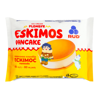 Морозиво Rud Ескімос панкейк пломбір сендвіч 60г