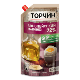 Майонез Торчин Європейський 72% д/п 500г