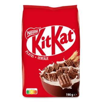 Сніданок сухий Kit Kat в глазурі з молочним шоколадом 190г