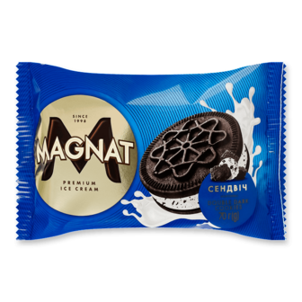 Морозиво Magnat Double dark cookies сендвіч 70г