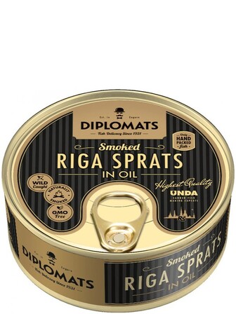 Шпроти ризькі в олії, Diplomats, 160г