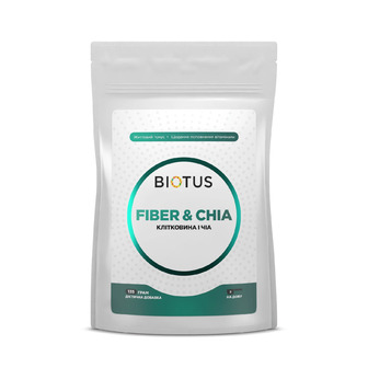 Клітковина та Чіа, Fiber&Chia, Biotus, 135 г