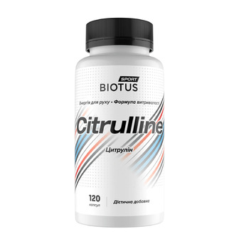 Цитрулін, Citrulline, Biotus, Sport, 120 капсул