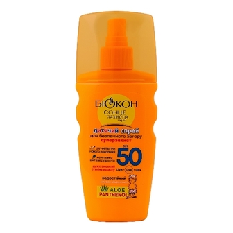 БІОКОН Спрей дитячий для безпечн. засмаги SPF-50 160мл