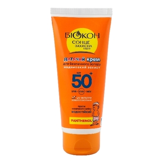 БІОКОН SPF-50+  Крем дитячий д/безп. засмаги 90мл
