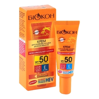 БІОКОН Сонцезахистний Крем д/обл 25мл чут/ділянок SPF50