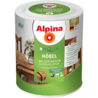 ALPINA Лак акриловий Aqua Mobel SM шовковисто-матовий 2.5л