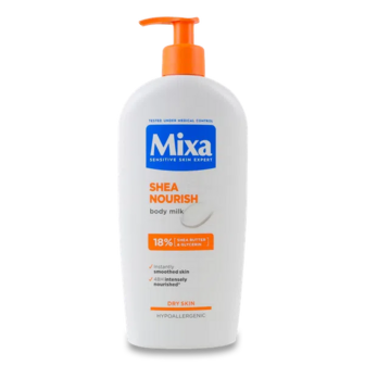Молочко для тіла Mixa з маслом ши живильне (400мл)