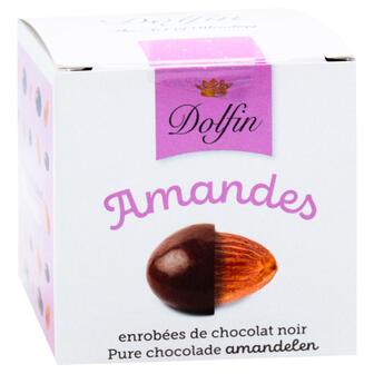 Мигдаль в чорному шоколаді Dolfin 105 г