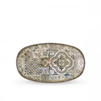 Блюдо поглиблене овальне Wilmax Vintage Mosaic Graphics 30,5х18см (WL-671344 / A)