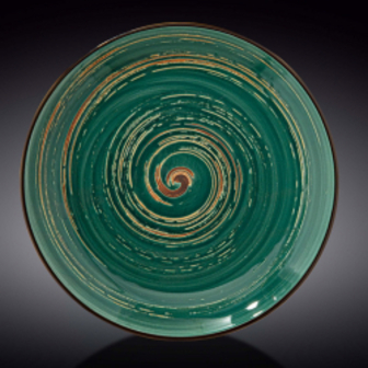 Тарілка кругла Wilmax Spiral Green 28 см (WL-669516/A)