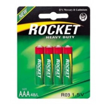 БАТАР ЛУЖНІ ААА R03 /4ШТ/ 1УП ROCKET
