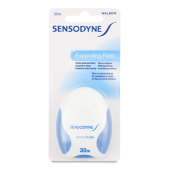 Нитка зубна д/делікатного чищення зубів та ясен 30м Sensodyne