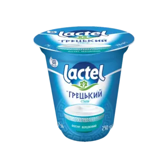 Йогурт Lactel вершковий Грецький 7% стакан 230г