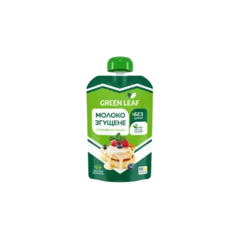 Молоко згущене Green Leaf б/ц стевія 9,9% 90г