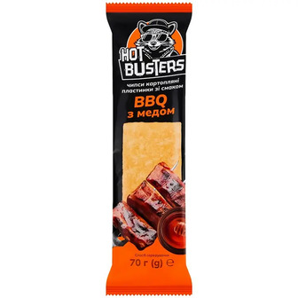 Чипси Hot Busters BBQ з медом 70 г