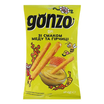 Соломка Gonzo фрі зі смаком меду та гірчиці 40 г