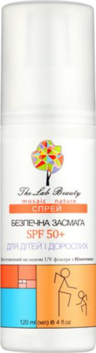 Спрей д/безп. засмаги The Lab Beauty д/дітей та дор. SPF 50+ 120 мл