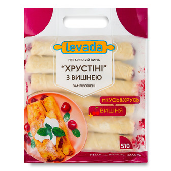 Виріб пекарський Levada Хрустіні з вишнею заморожений 510 г (4823074613589)