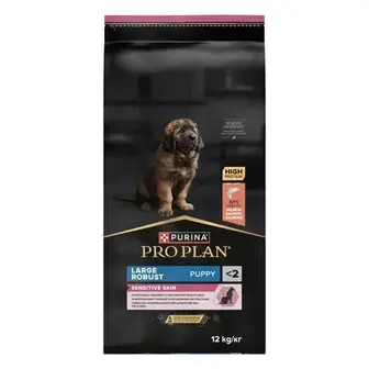 Cухий корм для цуценят Pro Plan Puppy Large Robust Sensitive Skin 12 кг - лосось