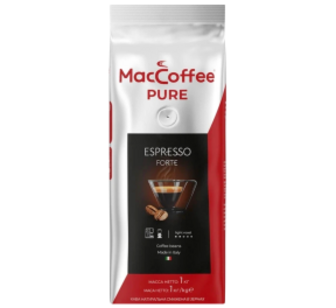 Кава MacCoffee Pure Espresso Forte зерно 1 кг