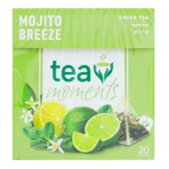 ЧАЙ ЗЕЛ MOJITO BREEZE /20Х1.7Г/ 34Г TEA MOMENT